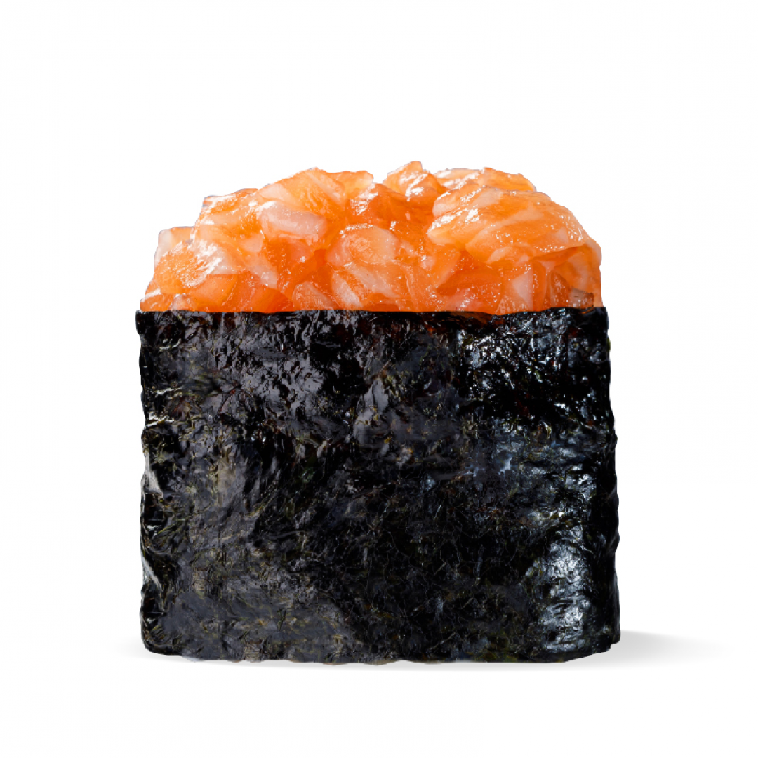 Гункан з лососем