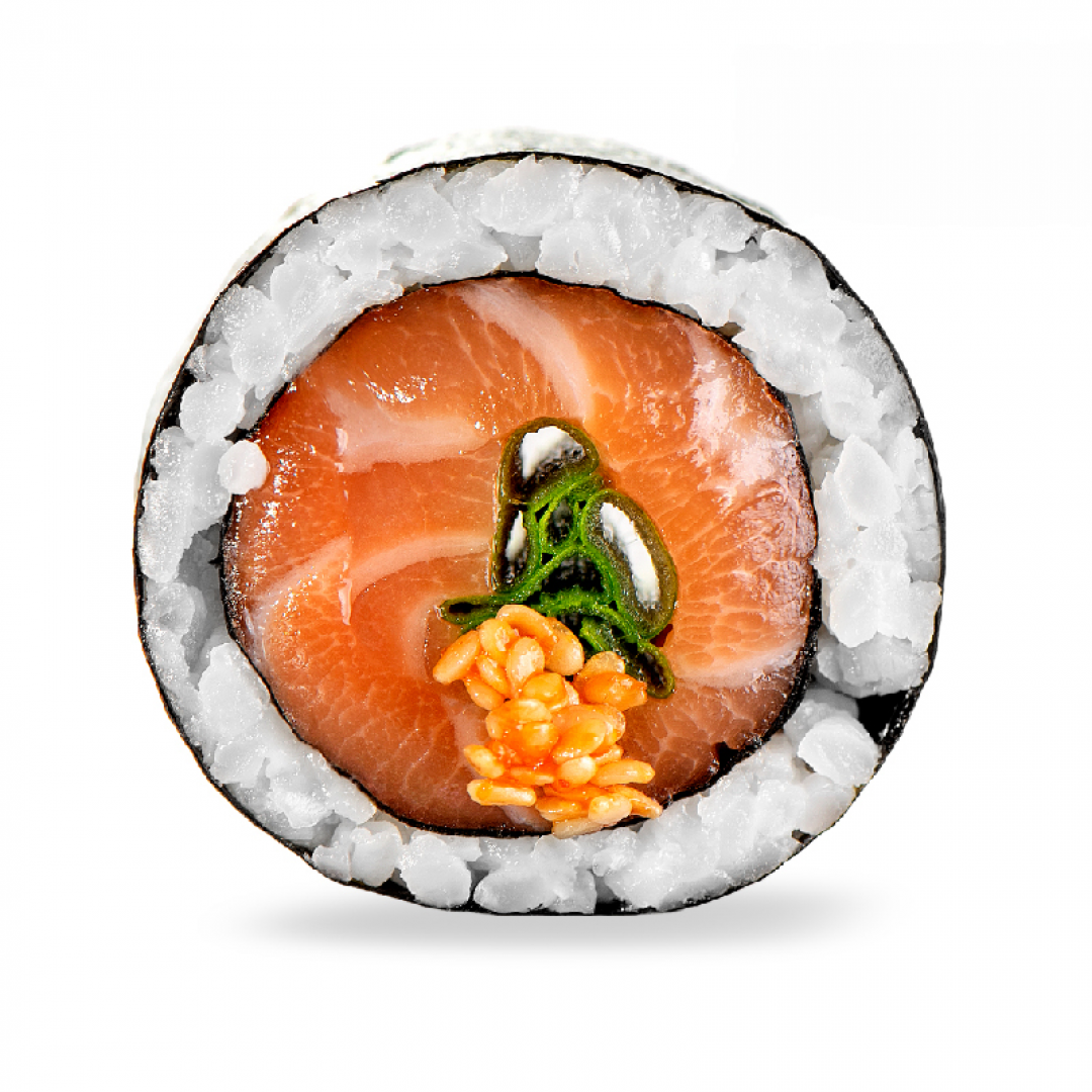 Мега макі з лососем та зеленою цибулею МЕГА